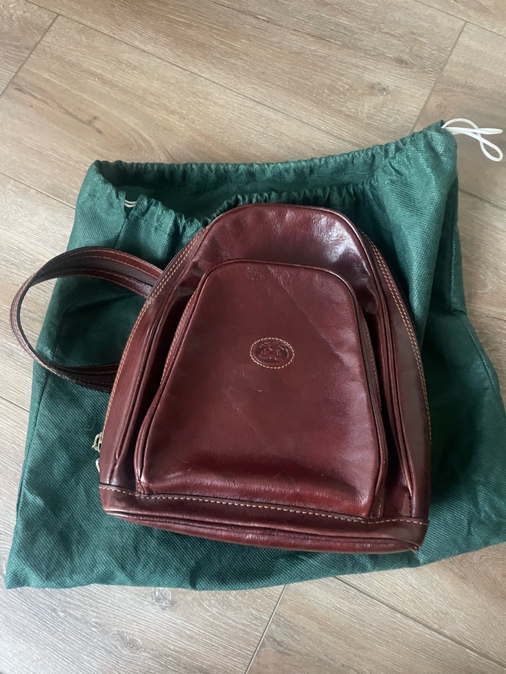 Vintage Tony Perotti leather mini backpack